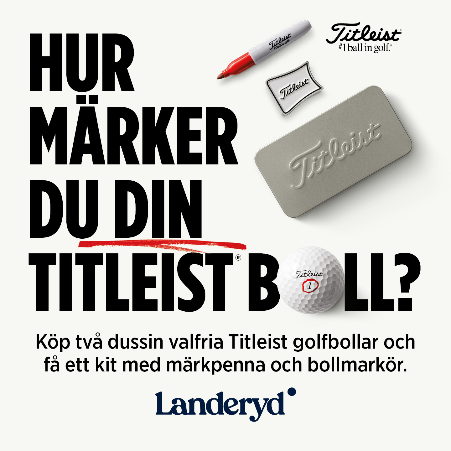 How mark your ball